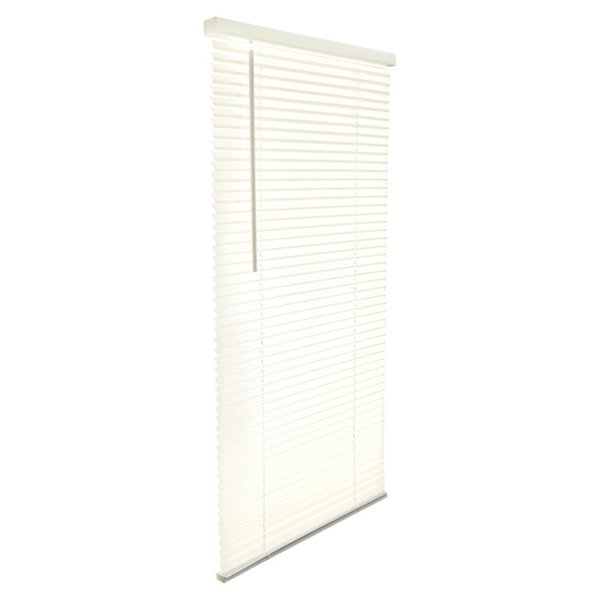 Work-Of-Art Vinyl 1 in. Cordless Mini-Blinds, 23 x 64 in. - Alabaster WO1676972